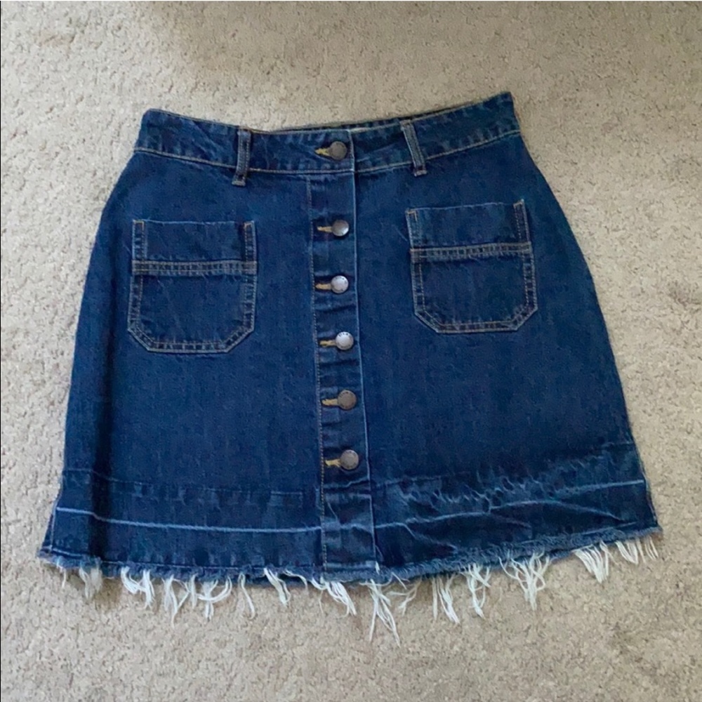 Gorgeous Button Down Jean Skirt